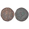 Image 1 : Ancient Central Malwa, Vidisha region - inscribed punch-marked copper coin of Hathadeva, 3.59g.