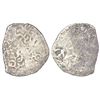 Image 1 : Ancient India: Archaic silver punch-marked coin - middle Ganges valley region, 'Jakhania hoard' type