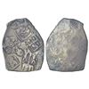 Image 1 : Ancient India: Imperial Magadhan silver punch-marked Karshapana coin (c.400-350 BC) - GH series I, n