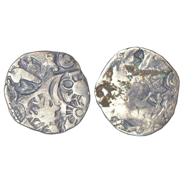 Ancient India: Imperial Magadhan silver punch-marked Karshapana coin (c.400-350 BC), GH series III, 