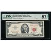 1963 $2 Legal Tender Note PMG 67EPQ