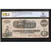 1862 $100 T-40 Confederate PCGS 50