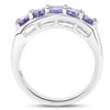 Image 3 : Plated Rhodium 1.90ctw Tanzanite Ring