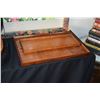 Image 1 : VINTAGE KOA WOOD TRAYS (18" X 6 1/4" & 20 1/2" X 13 1/2")