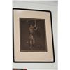 Image 1 : FRAMED PRINT, "BOY WITH ULU"; SIGNED JOHN KELLY (16 3/4" X 21 1/2")