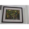 Image 1 : FRAMED WATERCOLOR, "BOO IN TI PATCH"; SIGNED PEGGY CHUN (21" X 17")