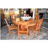 Image 1 : ANTIQUE 54" ROUND KOA TABLE W/6 CHAIRS (7 PCS)
