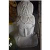 Image 1 : LARGE HEAVY CAST BUST OF CHINESE GODDESS (21" X 17")