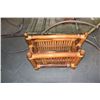 Image 2 : RATTAN MAGAZINE HOLDER & ASIAN HAT (2 PCS)