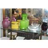 Image 1 : ASSORTED VASES, BOTTLE, VANITY JAR & ASHTRAY (5 PCS)