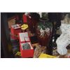 Image 2 : CLOISONNE VASE, REVERSE PAINTED ORNAMENTS & FOO DOG FIGURE (5 PCS)