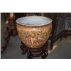 Image 2 : CHINESE FISH BOWL W/STAND (14 1/2")