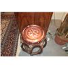 Image 2 : CHINESE ROSEWOOD BARREL STOOL W/MOTHER OF PEARL INLAY