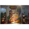 Image 2 : FRAMED OIL PAINTING OF NATIVE GIRLS & FRUIT, IN THE STYLE OF FRANK MCINTOSH; UNSIGNED (32" X 38")