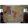 Image 1 : FRAMED OIL ABSTRACT PAINTING; SIGNED KEICHI KIMURA (26" X 21")