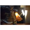 Image 2 : LILLY PAD TABLE LAMP W/2 ART GLASS SHADES