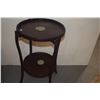 Image 2 : CHINESE HARDWOOD TRAY STAND W/SERPENTINE INLAY
