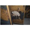 Image 8 : ANTIQUE 6 PANEL JAPANESE BYO-BU GOLD SCREEN DEPICTING LONG LIFE CRANES & MATSU PINE (APPROX 141" X 6