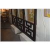 Image 2 : CHINESE 3 SECTION WOOD FRAME, CLOTHES RACK MOTIF (61" X 91 1/2")