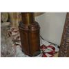 Image 2 : BRASS CHINOISERIE TEA CANISTER LAMP W/SHADE