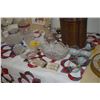 Image 2 : COLLECTION OF CRYSTAL & GLASS PLATES, BOWLS, ICE BUCKET, CARAFE, NAME CARD HOLDERS & GLASSES (25 PCS