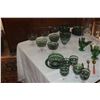 Image 2 : EMERALD CUT TO CLEAR COCKTAIL GLASSES, BOWLS, SAUCERS & LIQUEUR GLASSES (49 PCS)