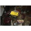 Image 1 : MIX LOT: CHINESE ROSEWOOD BOXES & GOLD FISH, PLIQUE A JOUR BOWL & STAND & 2 FIGURE STONE CARVING ON 