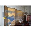 Image 1 : LARGE JAPANESE 6 PANEL GOLD SCREEN OF JAPANESE PALACE COURT FIGURES (APPROX 67" X 147")