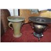 Image 3 : JAPANESE BRASS/BRONZE IKEBANA PLANTER/VASES (2 PCS)