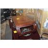Image 2 : CHINESE HARDWOOD COFFEE TABLE W/RETICULATED APRON (13" X 38" X 17")