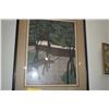 Image 2 : FRAMED LARGE JAPANESE UKIYE BLOCK PRINT, KOZAN-J1 TEMPLE, KYOTO, JAPAN, 93/100, CA. 1965; KIYOSHI SA