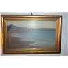 Image 1 : FRAMED OIL ON BOARD, SEASCAPE; SIGNED LIONEL WALDEN (11" X 7")