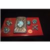 Image 1 : TURQUOISE RINGS, PIN, PLAQUE & WATCH BANK SECTIONS (5 PCS)