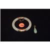 Image 1 : 14K JADE BRACELET & PENDANT (2 PCS)