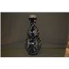 Image 8 : PAIR-CHINESE CERAMIC GOURD SHAPED VASES W/GARLIC NECK, SAN TSAI (3 COLOR WARE), RAISED DRAGON & BATS