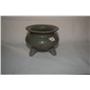Image 2 : CHINESE INCENSE BURNER, "KOWARE" (GREENWARE) W/CRACKLED SURFACE, CHING IN THE SUNG MANNER (4 1/2") (