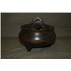 Image 2 : CHINESE TRIPOD BRONZE INCENSE BURNER; MARKED GREAT MING (5 1/4")