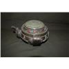 Image 2 : MIXED LOT: TIBETAN BUTTER TEA POT W/RETICULATED NEPHRITE JADE LID & ACCENTED W/CORAL & TURQUOISE,