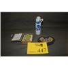 Image 1 : 3 PCS-CHINESE STONE CHOP (SEAL) IN BOX, POTTERY PRAYER WEIGHT IN SPIRIT LOCK FORM & SMALL PORCELAIN 