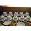 Image 2 : FITZ & FLOYD POTS DE CREME W/LID & SAUCER (GOLD RIM) W/ASSORTED LENOX BOWLS (28 PCS)