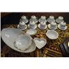 Image 3 : FITZ & FLOYD POTS DE CREME W/LID & SAUCER (GOLD RIM) W/ASSORTED LENOX BOWLS (28 PCS)