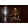 Image 1 : GILT BRASS RECLINING SEATED TIBETAN "TARA"