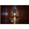 Image 2 : GILT BRASS 4-ARM CHENREZIG TIBETAN BUDDHA (APPROX 9")