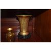 Image 2 : BAVARIAN GOLD VASE, SMALL CLOISONNE VASE & CRAB ASHTRAY (3 PCS)
