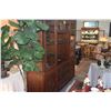 Image 2 : ROSEWOOD ENTERTAINMENT CABINET W/GLASS DISPLAY, 3 DRAWERS & 2 CABINETS (2 SECTIONS)