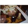 Image 2 : ASSORTED TEA BOWLS, TEA POT, STORAGE JAR, TEA WHISK & TRAY (7 PCS)