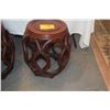 Image 2 : PAIR-CHINESE ROSEWOOD BARREL STOOLS (PAIR)