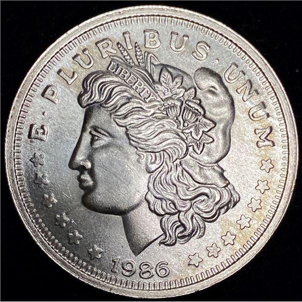 1986 Morgan Dollar Design 1 ozt .999 Silver