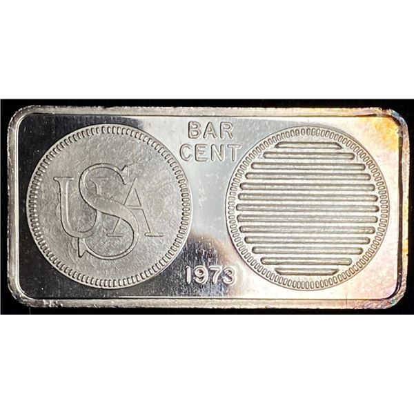 1973 Great Lakes Mint Proof .999 Silver 1 ozt Bar