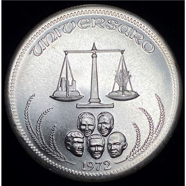 1972 Universaro World Trade 1 ozt .999 Silver